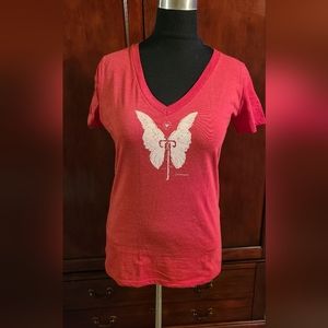 Angel bicycle ladies cut t-shirt